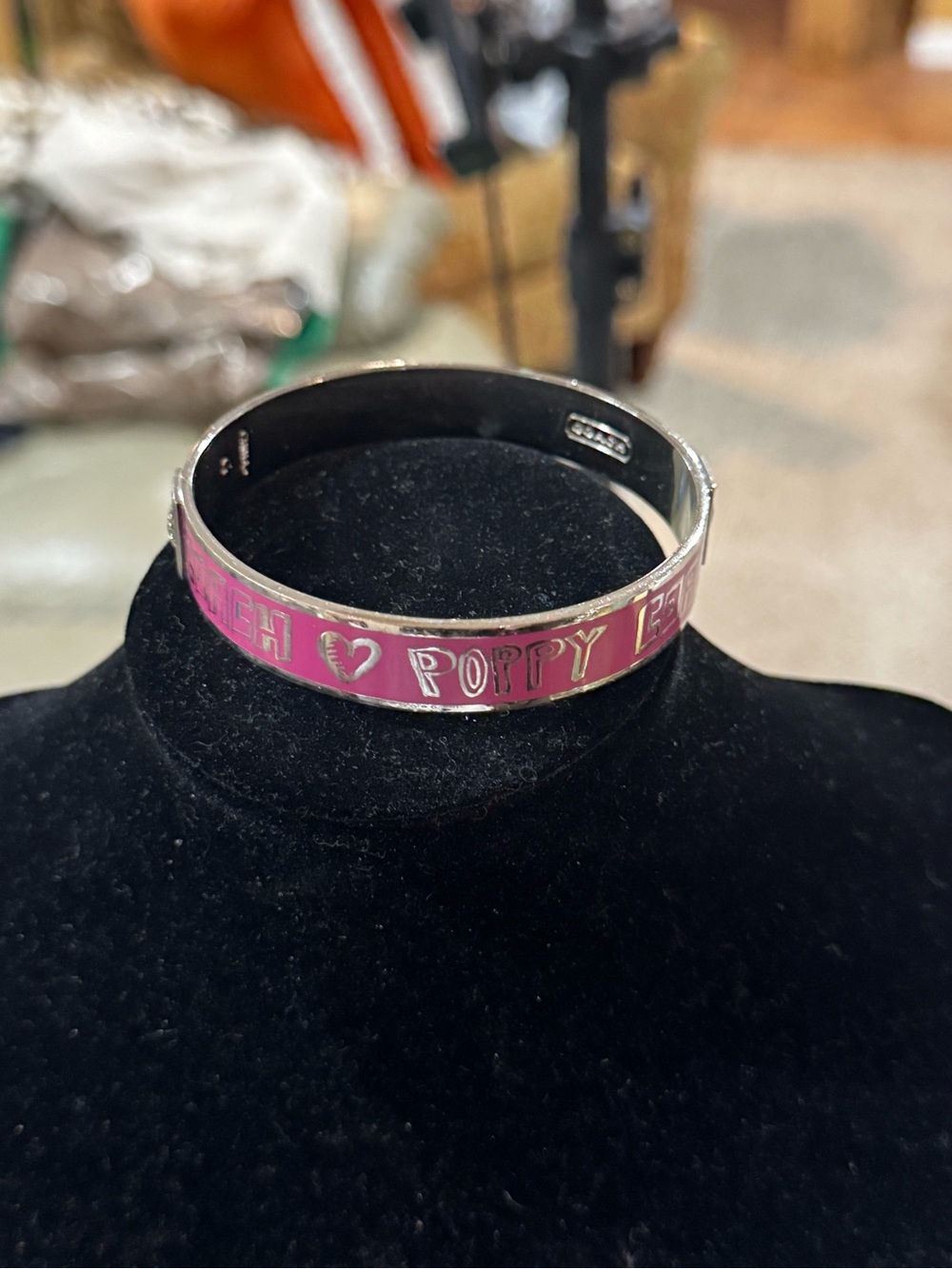 Coach Poppy Pink/silver bracelet